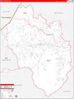 Yancey, Nc Carrier Route Wall Map