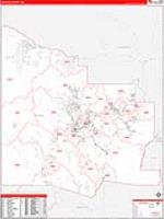 Yavapai, Az Carrier Route Wall Map