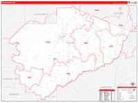 Yazoo, Ms Carrier Route Wall Map