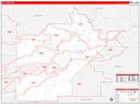 Yell, Ar Carrier Route Wall Map