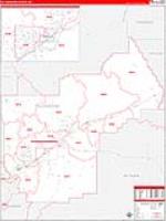 Yellowstone, Mt Carrier Route Wall Map