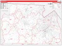York, Sc Carrier Route Wall Map
