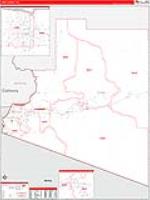 Yuma, Az Carrier Route Wall Map