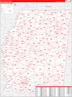 Mississippi Northern Wall Map