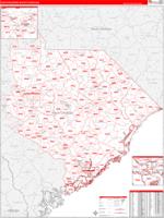 South Carolina North Eastern Wall Map