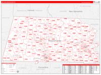 Massachusetts Western Wall Map