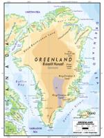 Greenland Physical Wall Map