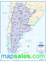 Argentina Wall Map