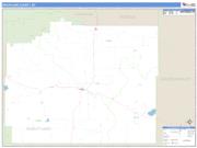 Wheatland County Wall Map Zip Code Basic Style 2009