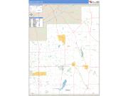 Geauga County Wall Map Zip Code Basic Style 2009