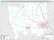 Autauga County Wall Map Premium Style 2009