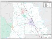 Chilton County Wall Map Premium Style 2009