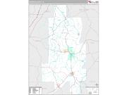 Crenshaw County Wall Map Premium Style 2009