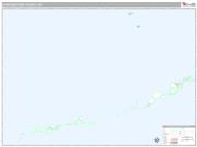 Aleutians West County Wall Map Premium Style 2009