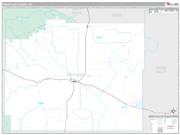 Wheatland County Wall Map Premium Style 2009