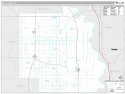 Burt County Wall Map Premium Style 2009