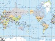 Pacific Centered World Political Map