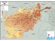 Afghanistan Physical Map