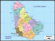Barbados Political Map