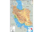 Iran Physical Map