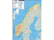 Norway Physical Map