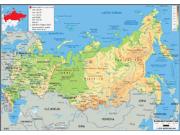 Russia Physical Map