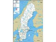 Sweden Road Map