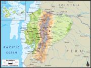 Ecuador Physical Map