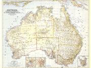 Australia 1948 Wall Map