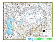 Central Asia Wall Map
