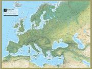 Europe Physical Wall Map