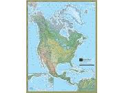 North America Physical Wall Map