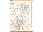 Cincinnati OH Vicinity Wall Map