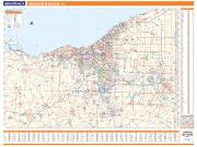 Cleveland OH Vicinity Wall Map