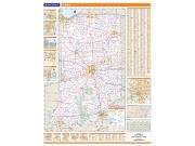 Indiana State Wall Map