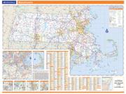 Massachusetts State Wall Map