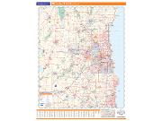Milwaukee WI Vicinity Wall Map