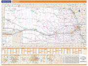 Nebraska State Wall Map