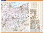 Ohio State Wall Map