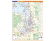 Puget Sound WA Wall Map