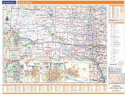South Dakota State Wall Map