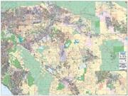 San Vernardino Riverside Wall Map
