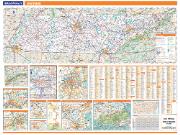 Tennessee State Wall Map