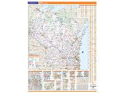 Wisconsin State Wall Map