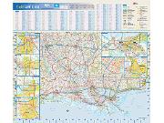 Louisiana Wall Map