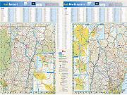 New Hampshire and Vermont Wall Map
