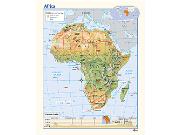 africa physical Wall Map