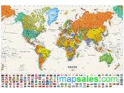 Classic World Wall Map