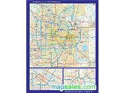 Minneapolis / St Paul, MN Wall Map