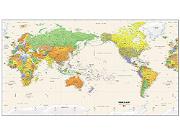 Pacific World Wall Map